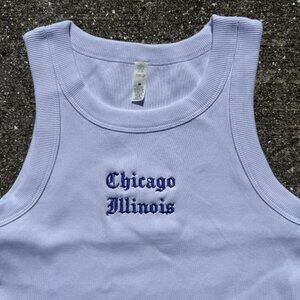 Chicago Illinois Tank Top Women’s Embroidered
